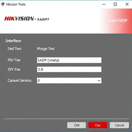 Screenshot of Hikvision SADP tool interface